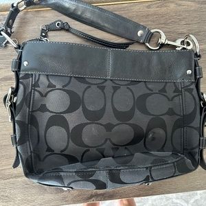 Coach Zoe Signature Jacquard Leather shoulder bag (F0608)